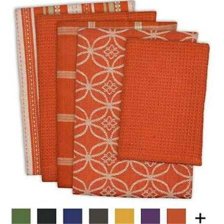 

Assorted Spice Dishtowel & Dishcloth Set of 5