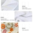 thumbnail image 5 of SKYSONIC Kitchen Towels with Hanging Loop, Colorful Pumpkins Autumn Leaves On Wooden Dish Towels for Kitchen, Absorbent Kitchen Hand Towels 2 Piece Sets, 12"x17", 5 of 6