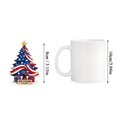 thumbnail image 6 of USA 250th Semiquincentennial Acrylic Christmas Tree Ornament, Patriotic Holiday Hanging Decoration for Home and Party, 1PC, 6 of 7