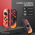 thumbnail image 2 of Wireless Joypad Controllers for Nintendo Switch, Turbo & Wake-Up Function, Motion Control - Hot Red Orange, 2 of 6