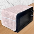 thumbnail image 1 of Valentine's Day Microwave Oven Cover, Romantic Love Design of Continuous Heart Shapes Passionate Vibes, Water Resistant Organizer with Pockets Kitchen, 36" x 12", Rose Pale Pink White, by Ambesonne, 1 of 4