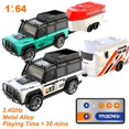 thumbnail image 4 of 1:64 Modèle de Véhicule de Contrôle à Distance Proportionnel en Alliage Métallique 2.4ghz Mini Simulation Rc Voiture avec des Jouets Robotiques de Remorque, 4 of 5