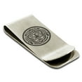 thumbnail image 1 of Stainless Steel Aztec Mask Rune Engraved Money Clip Credit Card Holder, 1 of 1
