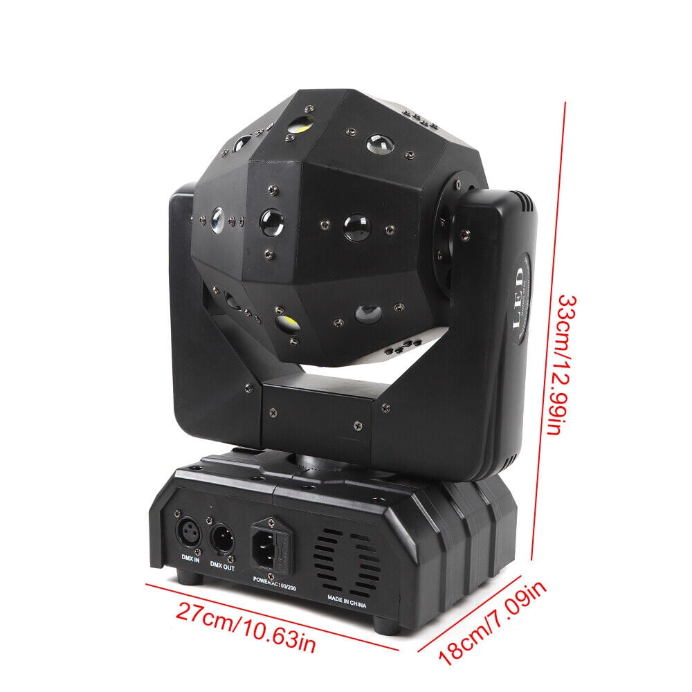 3W RGBW LED Laser Moving Head Stage Light DMX DJ Disco Party Effect Lighting