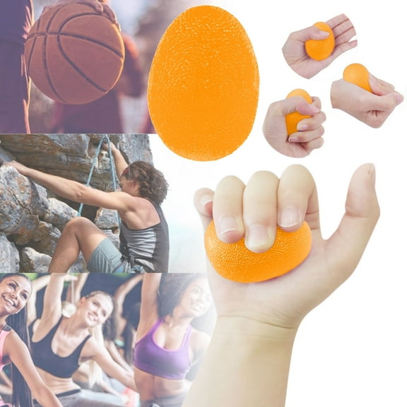 Grip Strength Trainer, Hand Grip Strengthener,Stress Relief Ball For Adults And Kids, Wrist Rehab Therapy Hand Grip Equipment Ball Squishy Tools - Set Of 3 Finger Resistance Exercise Squeezer