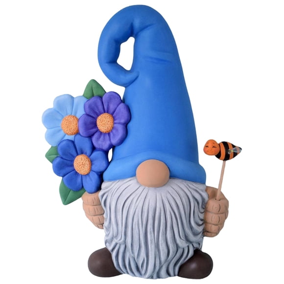 Statue de Gnome de Jardin Figurine de Gnome en Résine pour Patio Cour Pelouse Véranda Extérieur