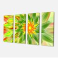 thumbnail image 2 of Dancing Green Fractal Flower - Impression sur Toile Florale, 2 of 3