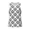 thumbnail image 4 of Fotbe Happy Soccer Pattern Men's Quick Dry Workout Tank Top Gym Muscle Tee Fitness Bodybuilding Sleeveless T Shirt Breathable Workout Shirt-4X-Large, 4 of 9