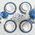 thumbnail image 5 of Stone Lain Fiore 24-Piece Dinnerware Set New Bone China, Service for 8, Blue, 5 of 6