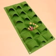 thumbnail image 4 of Bolsa de cultivo de fieltro para colgar en la pared, vertical, con 12 bolsillos, para jardín y exterior (verde, 1 mx50 cm, fondo plano, 18 bolsas), 4 of 5
