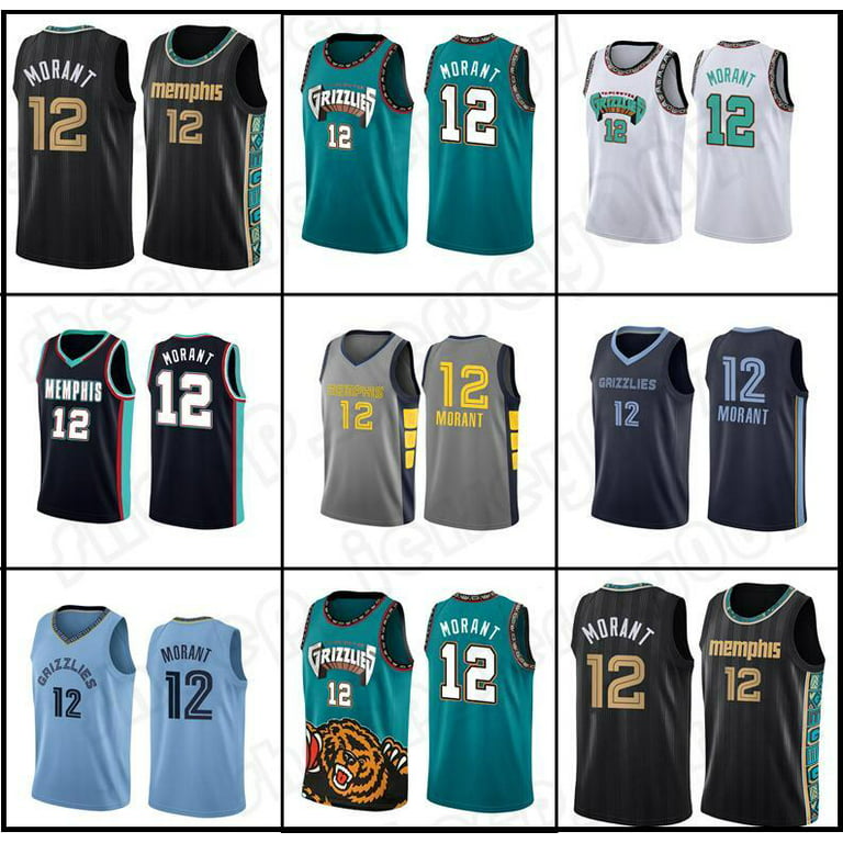 NBA_ Basketball Jerseys Memphis''Grizzlies''Ja 12 Morant 2022 City BLACK  Green Denver''Nuggets''Nikola 15 27 Jamal Jokic Murray 