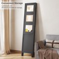 thumbnail image 4 of 4 Panel Photo Room Divider Freestanding Folding Privacy Screen and Decorative with 16 Frames for Home Office (Black), 4 of 9