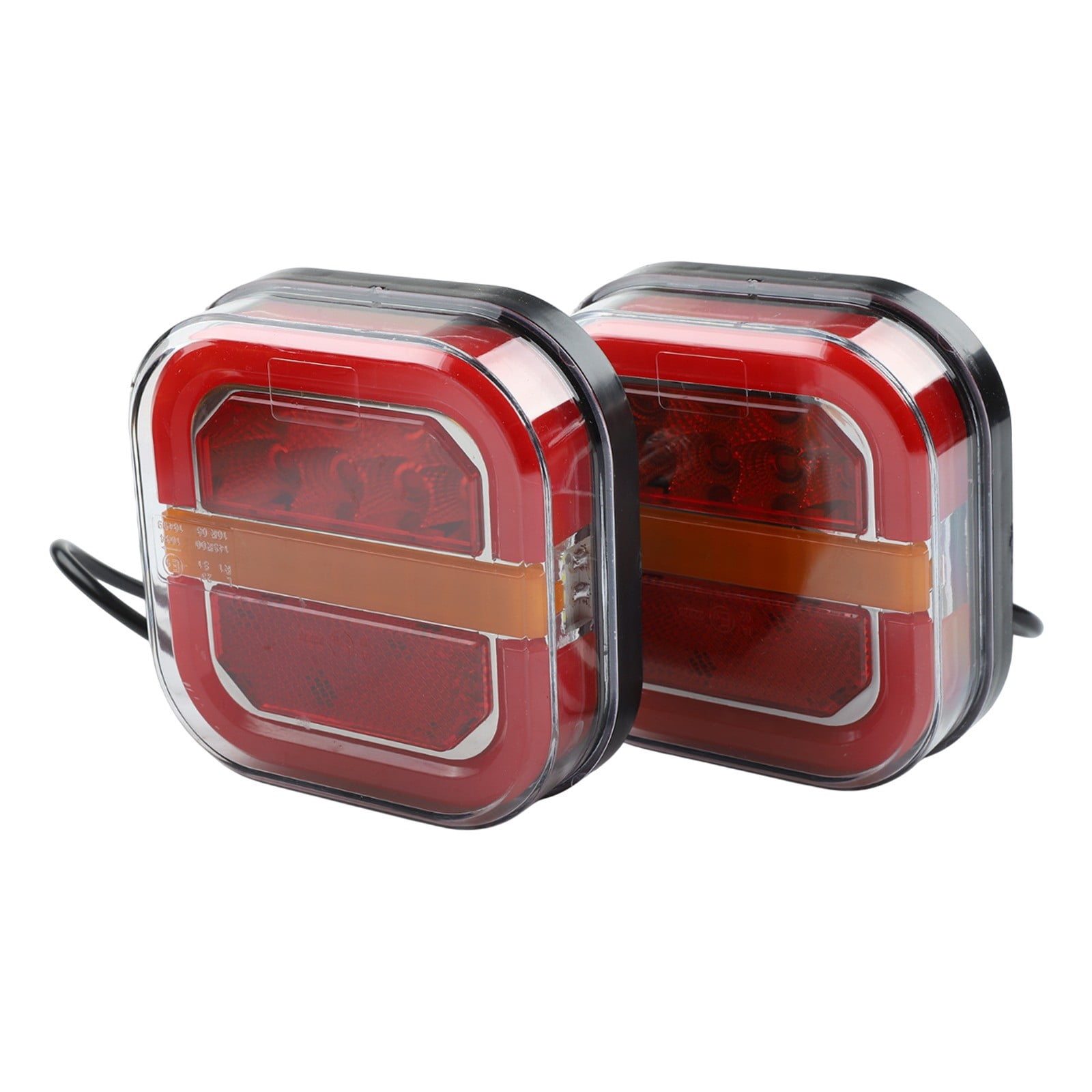 12/24V 3 Colors Square Led Trailer Taillight License Plate Light Car Trailer Taillight Auto Accessories