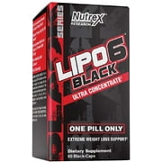 Nutrex Research Lipo-6 Black Ultra Concentrate Supplement, 60 Count