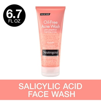 Neutrogena Oil-Free Pink Grapefruit Acne Wash Face Scrub, 6.7 fl. oz