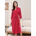 thumbnail image 2 of Richie House Women's Cotton Robe Bathrobe Sleepwear RHW2769-A-M, 2 of 7