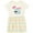 Natural with Stripes, variant on Inktastic Big Sister to a Little Mister Bow and Mustache Girls Toddler Dress