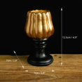 thumbnail image 3 of Vintage Pumpkin Candle Holder for Halloween Decorations, Rustic Table Centerpiece for Fall Decor, Seasonal Scented Candle Stand for Home Party & Holiday Gifts, 1Pack A, 3 of 6