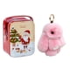 thumbnail image 2 of Precioso Llavero Conejo Mullido Estético Con Lata Regalos Navidad, 2 of 9