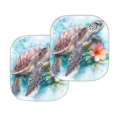 thumbnail image 2 of Bulopur Turtle Floral Car Sun Shade Windshield Prevent UV Rays Sun Protector for Car Windshield Easy to Store Front Window Sunshade Sun Visor Protector for Most Vans SUVs Trucks, 2 of 6