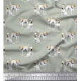 thumbnail image 1 of Soimoi Viscose Chiffon Fabric Labrador Dog Decor Fabric Printed Yard 42 Inch Wide, 1 of 3