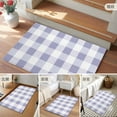 thumbnail image 6 of Purple White Buffalo Check 2x3 Door Mat Rug, Farmhouse Plaid Modern Geometric Non-Skid Rubber Backing Large Rectangle Rugs - Living Room Bedroom Home Office, Indoor Floor Mat Carpets Washable Rug, 6 of 9
