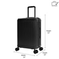 thumbnail image 2 of iFLY Rise 2-Piece Expandable Hardside Spinner Luggage Set , 20" Carry-on and 28" Checked Luggage, Black, 2 of 9
