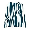 thumbnail image 4 of Leesechin Women's Juniors Clothing Round Neck Loose Tops Casual Print T-Shirts Long Sleeve Blouse in Clearance, 4 of 5