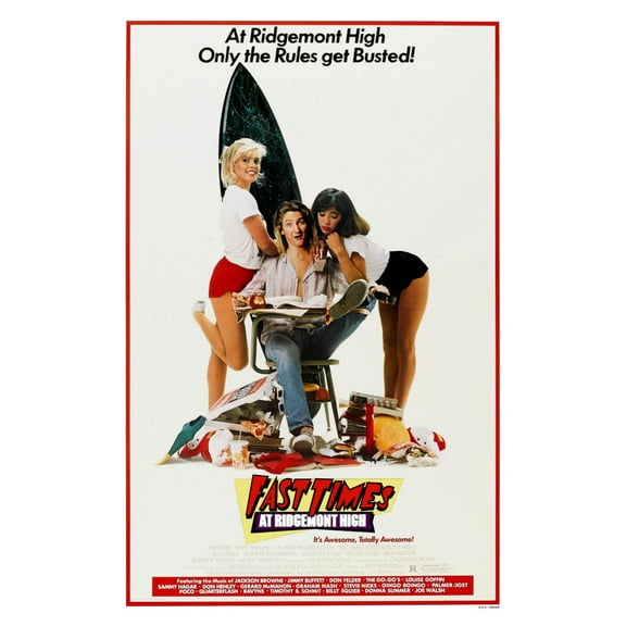 Poster Time Fast Times At Ridgemont High Movie Mini poster 11inx17in 11x17 poster Color Category: Multi, Unframed, Ages: Adults, Rectangle