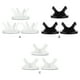 thumbnail image 5 of Naiovety Soporte acrílico de 3 piezas para deportes de , béisbol, softball, soporte para pelotas de Golf para el hogar con adorno de 4 garras Deportes y aire libre Blanco, 5 of 6