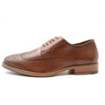 thumbnail image 2 of NEKTA /ke'nekt/ Men's Dress Shoes - Leather Lace-up Oxford - Casual Dress Shoes for Men Tan 8.5, 2 of 8