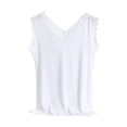 thumbnail image 2 of ALLLIST Modal Womens Pajamas Sleeveless Summer Sleep Tops Solid White Breathable Sleepwear Ladies, 2 of 5
