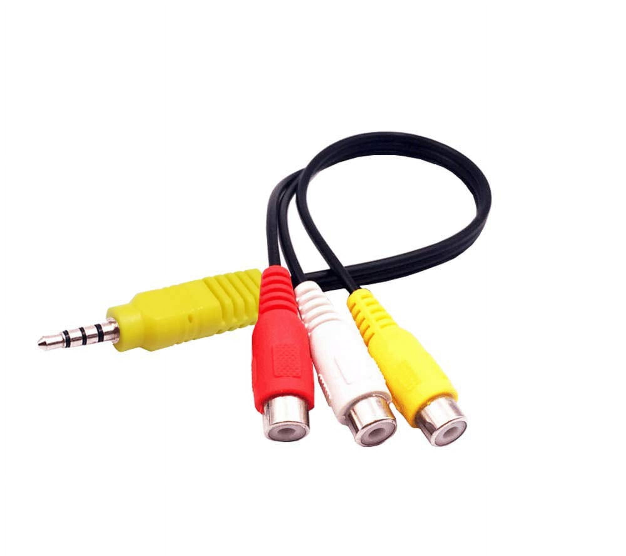 Replacement for TCL TV Video AV Component Adapter Cable,3.5mm to 3 RCA AV Input Adapter CBF Signal RCA Conversion Cable