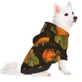 thumbnail image 2 of Fotbe Orange Pumpkin Print Small Dog Sweater Hoodies Pet Grey Hooded Soft Fleece Sweatshirts with Pocket Fall Winter Puppy Cat Sweaters Warm Clothes-Medium, 2 of 7