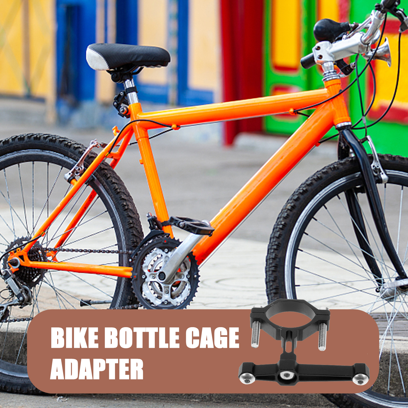 Bike Stand Bike Water Bottle Holder Bike Supply Bike Clip Bottle Cage Adapter Bottle Cage Adapter for Fork Bottle Cage Conversion Seat Mountain Bike Metal Walmart