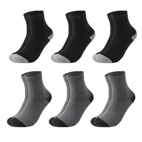 TELOLY 6Pcs Mens Socks,Thin Design Wool Socks,Excellent Breathability Keeps Feet Dry Wool Socks Mens