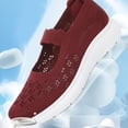 thumbnail image 5 of CAIXAI Orthopedic Dress Sneakers Women Arch Support Women Sock Sneakers Comfortable Non- Sole Walking Shoes for Women Mesh Knitted Platform Mary Janes Hands-Free Sock Shoe, 5 of 7