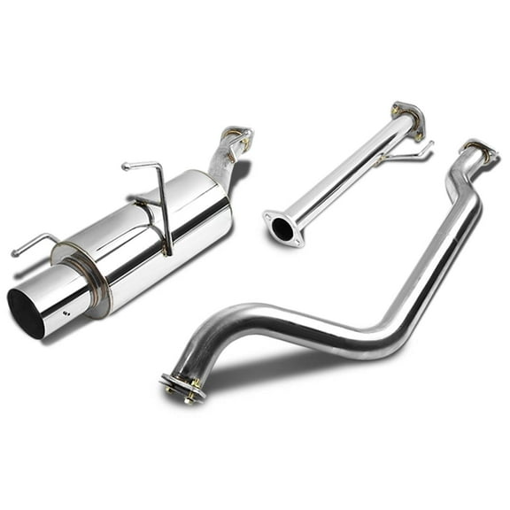 DNA Motoring 4" Tip Muffler Catback Exhaust System for 02-05 Nissan Sentra SER Spec-V