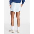thumbnail image 3 of No Boundaries Striped French Terry Baja Shorts, Women's and Women's Plus, 3 of 5