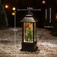thumbnail image 3 of Snow Globe Christmas Lantern Decorations, Snow Globe Lantern with Swirling Glitter, Christmas Tree Lighted Christmas Decorations Indoor for Home, 3 of 5