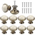 thumbnail image 1 of 10pcs Cramique Tiroir De Porte Poigne, 37mm Rond Boutons De Tiroir, Vintage Bouton De Meubles, Boutons De Porte, Poignes De Meuble Pour Placard Ar, 1 of 5