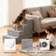 thumbnail image 5 of 3 en 1 Escalera para Perro Componible, Rampa para Perro de 4 Peldaños de Memory Foam, Base Antiderrapante, 44.4cm de Altura, Fácil de Lavar con Cremalleras, para Perros y Gatos, 5 of 6