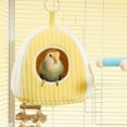 thumbnail image 5 of Yhmxh Bird Nest Winter Warm Hammock Bed for Cage Bird Shed Hut Tent Cozy Hanging Nest House for Zebra Finch, Loriculus, Hamster and Other Small Birds, 5 of 7