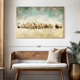 thumbnail image 3 of Elephant Stock Roaming Horses Wall Art - Horizontal Canvas Wall Art - Living Room Wall Decor - Animal Canvas - Blue And Brown Decor By Ynon Mabat - 48" x 32", 3 of 8