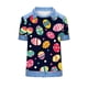 thumbnail image 5 of Camiseta de Solapa de Cuello Redondo de la Impresión Casual de Pascua No Posicionamiento, Tops de Cuello Redondo para las Mujeres Suaves Transpirables, 5 of 6