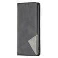 thumbnail image 2 of Case for iPhone 16 Plus,Rhombus Pattern Flip Wallet Leather Case with Card Holder Magnetic Closure Shockproof Kickstand Protective Phone Cases Cover,Black,For iPhone 16 Plus, 2 of 10