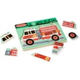 thumbnail image 2 of Melissa & Doug Fire Truck Sound Puzzle - Wooden Peg Puzzle With Sound Effects (9 pcs), 2 of 2