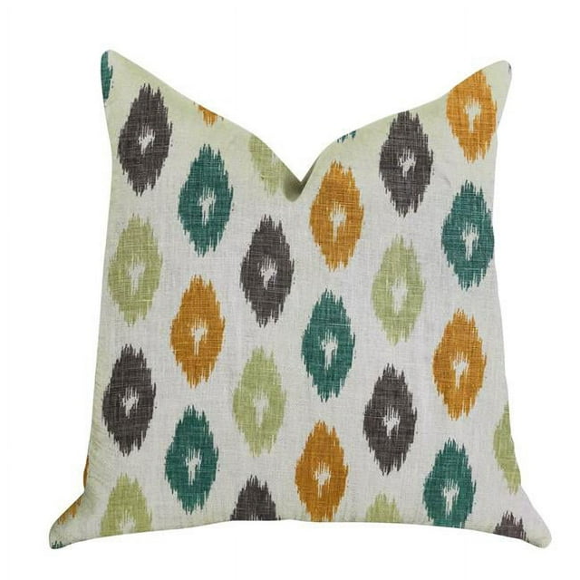 Plutus PBRA1363-2026-DP Wild Ingrid Ikat Coussin de Luxe Multicolore, 20 x 26 Po. Standard