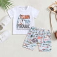 thumbnail image 2 of Nwiuh Toddler Baby Boy Fishing Clothes Short Sleeve T Shirt Top and Fish Shorts Set 2Pcs Infant Summer Outfits (Sky Blue, 0-6 Months), 2 of 6
