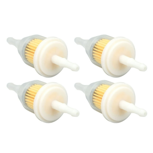 BOROCO 4 pièces filtre à carburant GY20709 adapté pour conduite de carburant 1/4in et 5/16in pour tracteurs de jardin tondeuses à gazon Zero Turns chariots de Golf